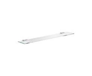 Keuco étagère en Keuco Moll 12710015600 650 x 8 x 120mm, avec plaque en Moll cristal, chromée