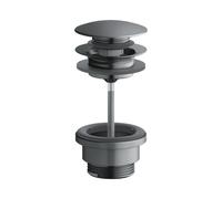 Keuco - Garniture de vidage Push-Open, chrome noir brossé 59902130000