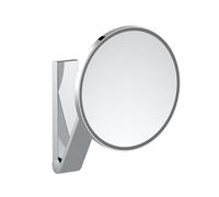 KEUCO Miroir cosmétique iLook_move 17612019003, éclairé, grossissement x5, Ø212 mm, chromé, encastré