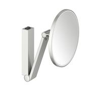KEUCO iLook_move Miroir de soins de beauté, éclairé, rond, avec interrupteur à bascule, 1 couleur de lumière, 17612069004, Couleur: Finition en acier inoxydable