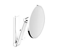 Keuco iLook_move miroir cosmétique 17612079002 beleuchtet , Ø 212 mm, finition inox, transformateur UP