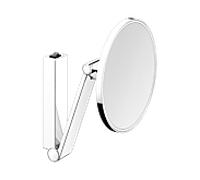Keuco miroir cosmétique iLook_move 17612079004 finition inox, modèle mural, beleuchtet , Ø 212 mm