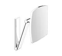 Keuco iLook_move miroir cosmétique 17613070000 modèle de mur, 200 x 200 mm, fini en acier inoxydable