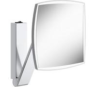 KEUCO – Miroir cosmétique iLook Move 20×20 cm carré, éclairé, grossissement x5, chrome 17613019004