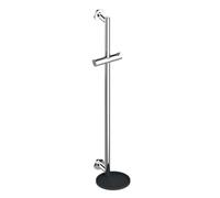 Keuco IXMO - Barre de douche 86 cm, avec étagère, chrome/anthracite 59585010911