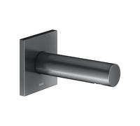 KEUCO IXMO Bec déverseur pour baignoire, rosace carrée, saillie 130mm, 59545130002, Couleur: Chrome noir brossé