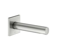 KEUCO IXMO Bec déverseur pour baignoire, rosace carrée, saillie 180mm, 59545060102, Couleur: acier inoxydable