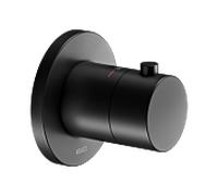 KEUCO IXMO Mitigeur thermostatique encastré, rosace ronde, 59553370001, Couleur: Noir Mat