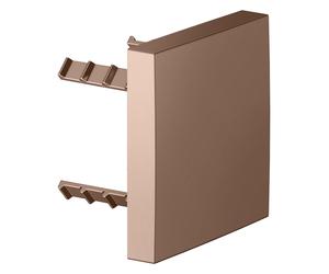 KEUCO IXMO Cache carré pour rupteur de tuyau, 59949290002, Couleur: rouge or brossÃ©