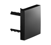 KEUCO IXMO Cache carré pour rupteur de tuyau, 59949370002, Couleur: Noir Mat