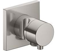 Keuco IXMO Comfort robinet à encastrer 59541051202 nickel brossé, installation encastrée, carré, raccord de tuyau/support de douche