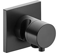 Keuco IXMO Comfort robinet à encastrer 59541131202 chrome noir brossé, installation encastrée, carré, raccord de tuyau/support de douche