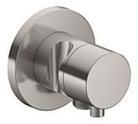 Keuco IXMO Comfort robinet d'arrêt 59541051201 nickel brossé, installation encastrée, rond, raccord de tuyau/support de douche