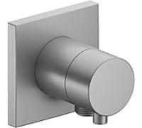 Keuco IXMO Comfort robinet d'arrêt 59541171102 installation encastrée, carré, raccord de tuyau, pour 1 consommateur, finition aluminium