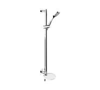 Keuco Ixmo set de douche 59587010902 chromé / blanc , avec mitigeur de douche, rosace carrée
