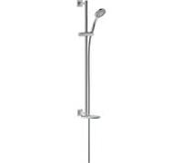 Keuco Ixmo ensemble de douche 59587170902 finition aluminium / blanc, avec mitigeur de douche, rosace carrée