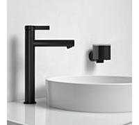 Keuco IXMO Flat 210 Black Selection mitigeur lavabo 59510373100 sans garniture de vidange , noir