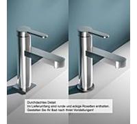Keuco IXMO Flat mitigeur lavabo 59502013100 Projection 109mm, sans garniture de vidange , chromé