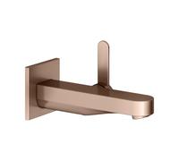 KEUCO IXMO Flat Mitigeur monocommandé encastré pour lavabo, 165mm, rosace carrée, 59516290302, Couleur: rouge or brossÃ©
