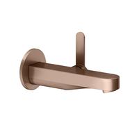 KEUCO IXMO Mitigeur monocommande de lavabo plat 59516290301 à encastrer, saillie 16,5 cm, rond, or rouge brossé
