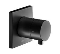 Keuco Ixmo garniture set 59557371002 UP vanne d'arrêt/inverseur 2 voies, carré, noir mat