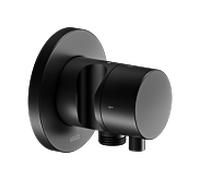 KEUCO Vanne d'inversion encastrée IXMO 2 voies – poignée Comfort support douche avec arrêt noir mat