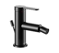 KEUCO Mitigeur de bidet IXMO 59509373000 – monocommande, projection 110 mm, noir mat, avec vidage