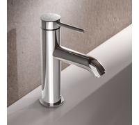 Keuco Mitigeur lavabo sur pied IXMO 100 chrome 59502012100 monocommande saillie 114 mm sans vidage
