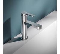 KEUCO Mitigeur lavabo IXMO Flat 59501013101 – Monocommande 124 mm chromé sans vidage