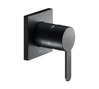 KEUCO IXMO Flat Mitigeur monocommandé encastré, rosace carrée, 59551370302, Couleur: Noir Mat