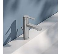 KEUCO IXMO Mitigeur monocommande de lavabo plat 59502213000 saillie 109mm, avec garniture de vidage , finition inox