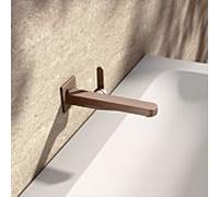 KEUCO IXMO Flat Mitigeur monocommandé encastré pour lavabo, 225mm, rosace carrée, 59516291302, Couleur: rouge or brossÃ©