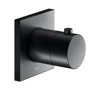 KEUCO IXMO Mitigeur thermostatique encastré, rosace carrée, 59553370002, Couleur: Noir Mat