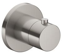 KEUCO IXMO Mitigeur thermostatique encastré, rosace ronde, 59553070001, Couleur: Finition en acier inoxydable