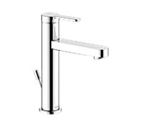 Keuco IXMO plat mitigeur lavabo 59501013001 saillie 124mm, avec garniture de vidage , rosace ronde, chromée