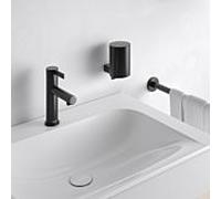 Keuco IXMO Pure mitigeur de lavabo sur pied noir 59502371100