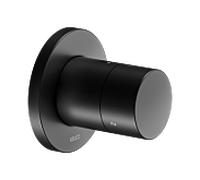 Keuco IXMO Pure garniture set 59548370001 Inverseur à 3 voies à encastrer, rond, noir mat