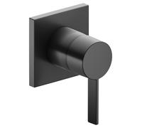 Keuco 59551139502 Mitigeur de douche à encastrer, carré, chromé noir brossé