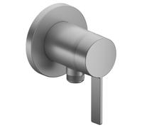 KEUCO IXMO Pure Mitigeur monocommandé pour douche avec raccord de flexible, rosace ronde, 59552179501, Couleur: finition aluminium