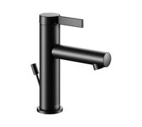 KEUCO IXMO Pure Mitigeur monocommandé pour lavabo 100, avec vidage à tirette, saillie 110mm, 59502371000, Couleur: Noir Mat