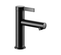 KEUCO IXMO Pure Mitigeur monocommandé pour lavabo 100, sans vidage à tirette, saillie 110mm, 59502371100, Couleur: Noir Mat