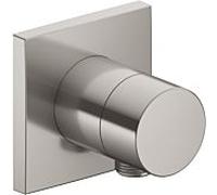 Keuco IXMO Pure robinet d'arrêt 59541050102 nickel brossé, installation encastrée, carré, raccord de tuyau, pour 1 consommateur
