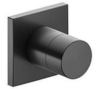 Keuco IXMO Pure robinet d'arrêt 59541130002 chrome noir brossé, installation encastrée, carré, pour 1 consommateur