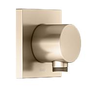 Keuco IXMO raccord de tuyau 59547030002 bronze brossé, rosace carrée