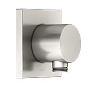 Keuco IXMO raccord de tuyau 59547050002 nickel brossé, rosace carrée
