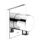 Keuco IXMO Raccord flexible DN15 59547010002 avec rosace carrée chromé
