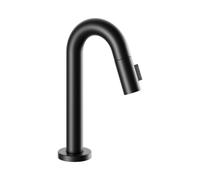 Robinet d'eau froide KEUCO IXMO 110 59508372101 noir mat, hauteur du bec 105 mm, sans tirette