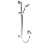 Keuco Ixmo set de douche 15 59609010002 avec thermostat, rosace carrée, chromé