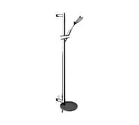 Keuco Ixmo set de douche 59587010912 chromé / noir-gris, avec mitigeur de douche, rosace carrée