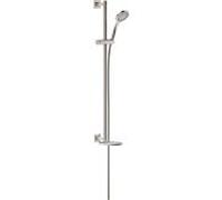 Keuco Ixmo set de douche 59587070902 finition inox / blanc , avec mitigeur de douche, rosace carrée